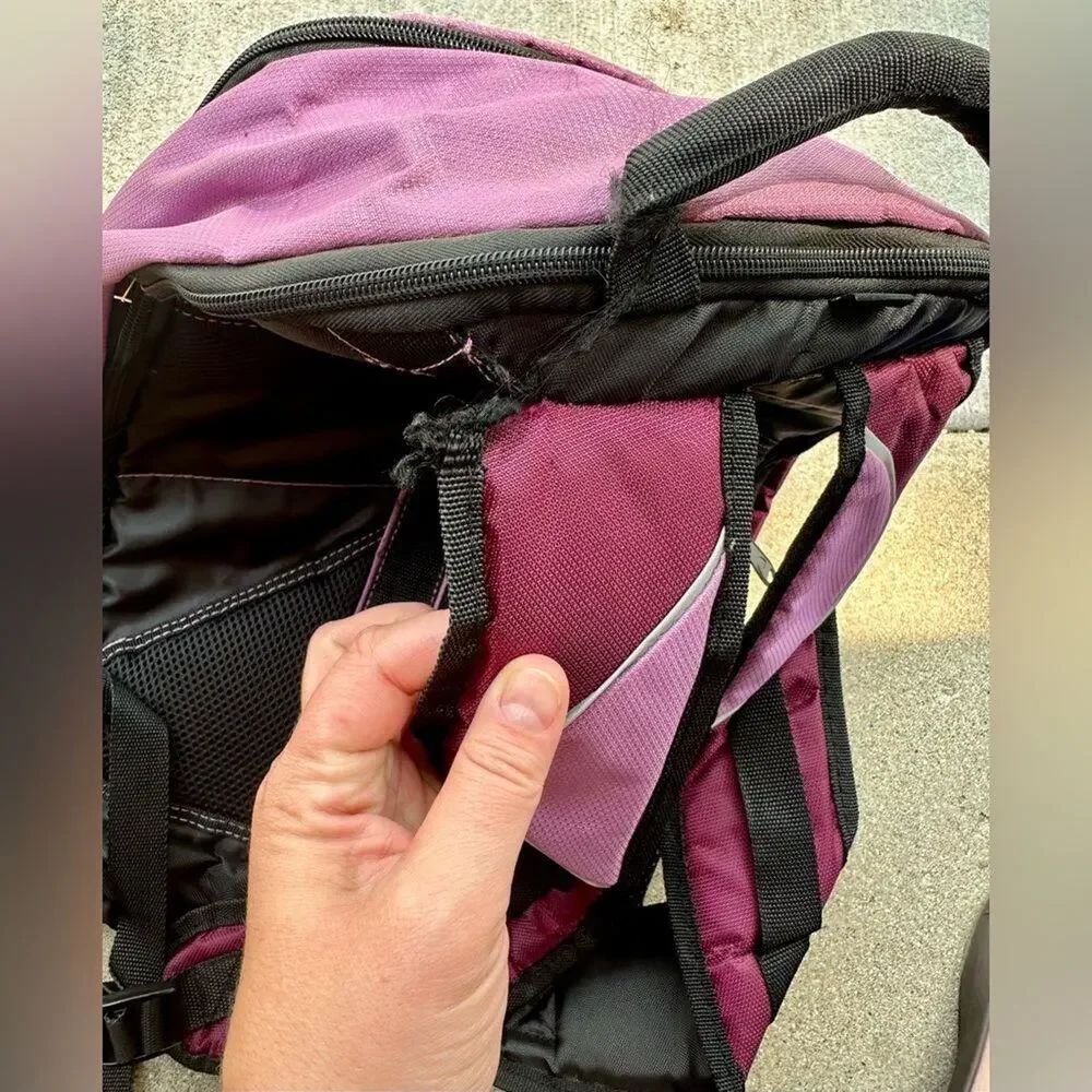 Champion Backpack Small Tear by Strap Pink Purple Black